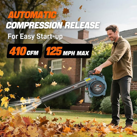 SENIX 4QL 26.5‑cc 4‑Cycle Handheld Gas-Powered Leaf Blower (Model BL4QL‑L):
